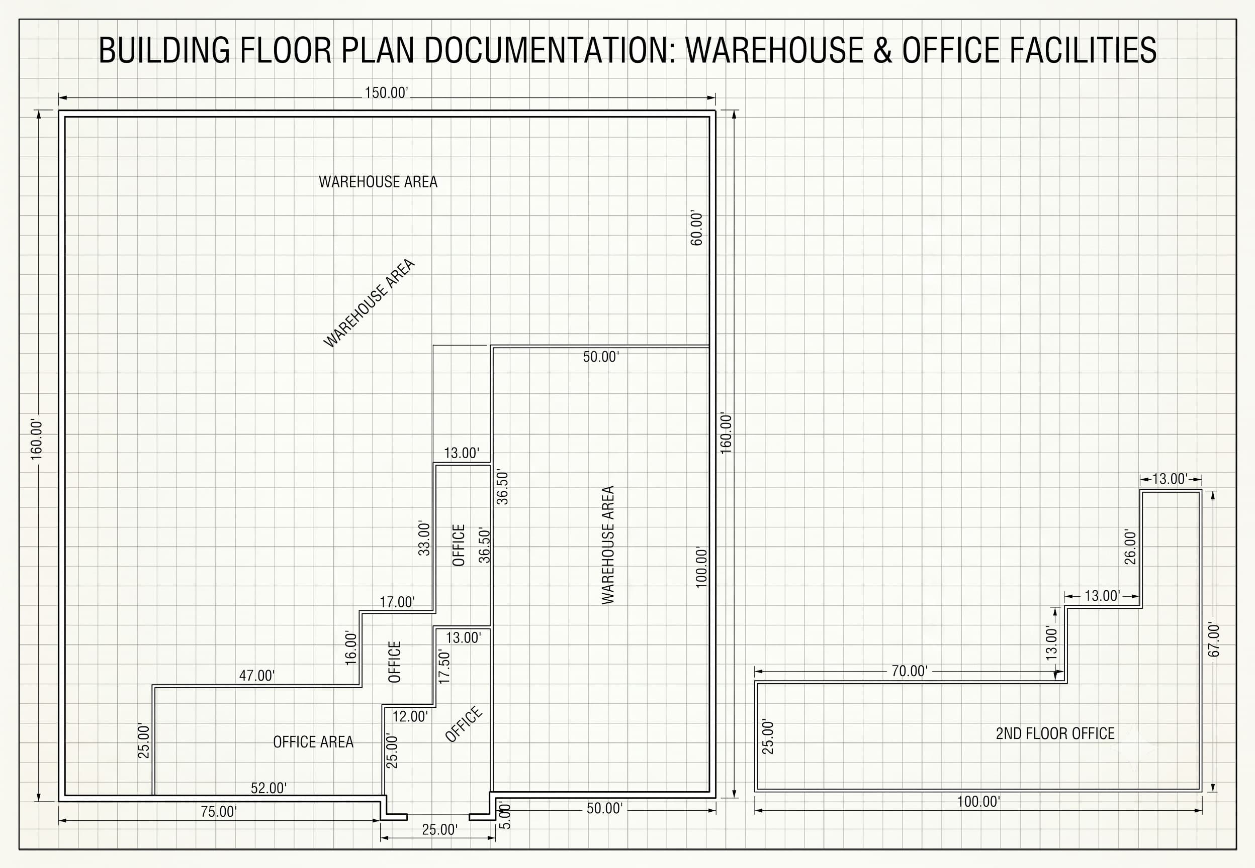 Warehouse floor plan at 15 Hargrove Grade