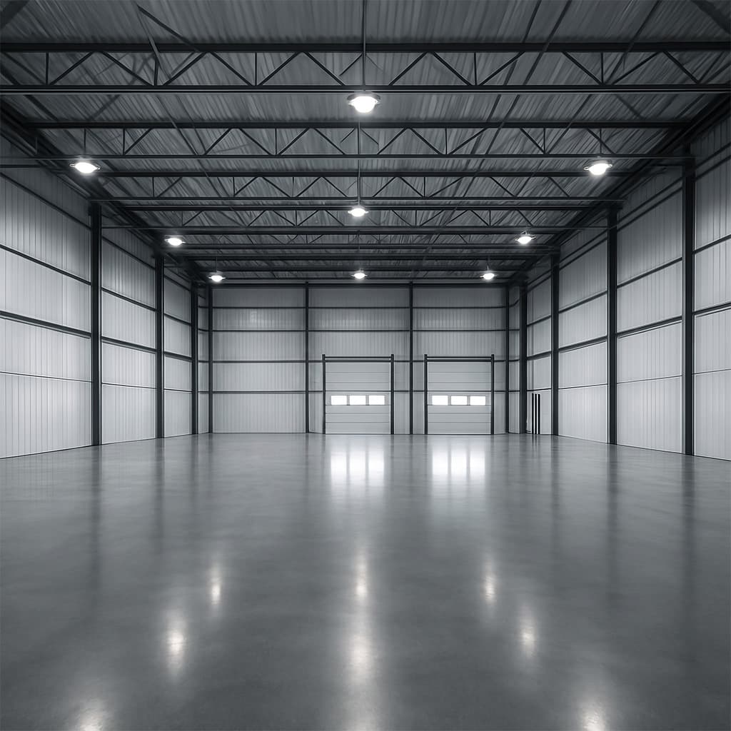 Interior of the renovated industrial warehouse at 15 Hargrove Grade